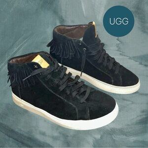 UGG Men Cali Black Suede High Top Sneakers Shoes US size 12